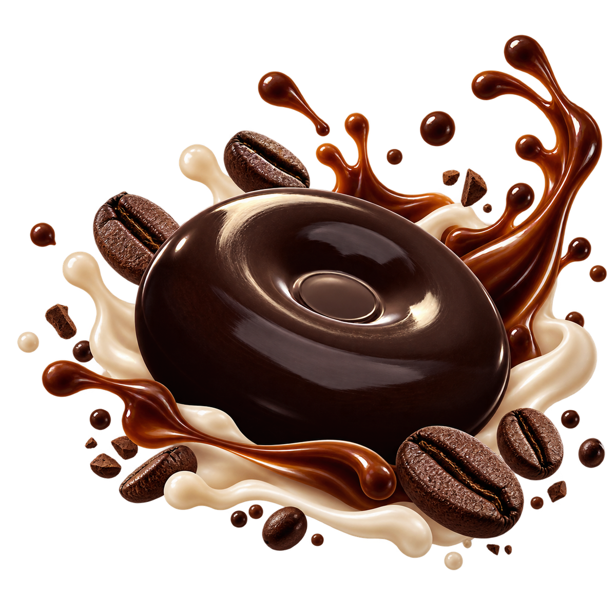VIVIL Espresso Bonbon mit Espresso, Milch und Kaffeebohnen