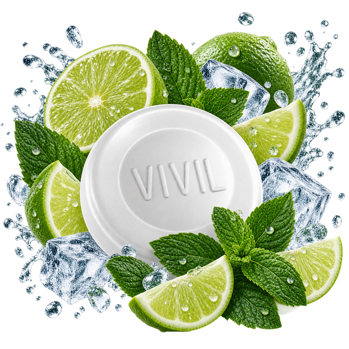 VIVIL Limette-Minze Pastille mit Limette und Minze