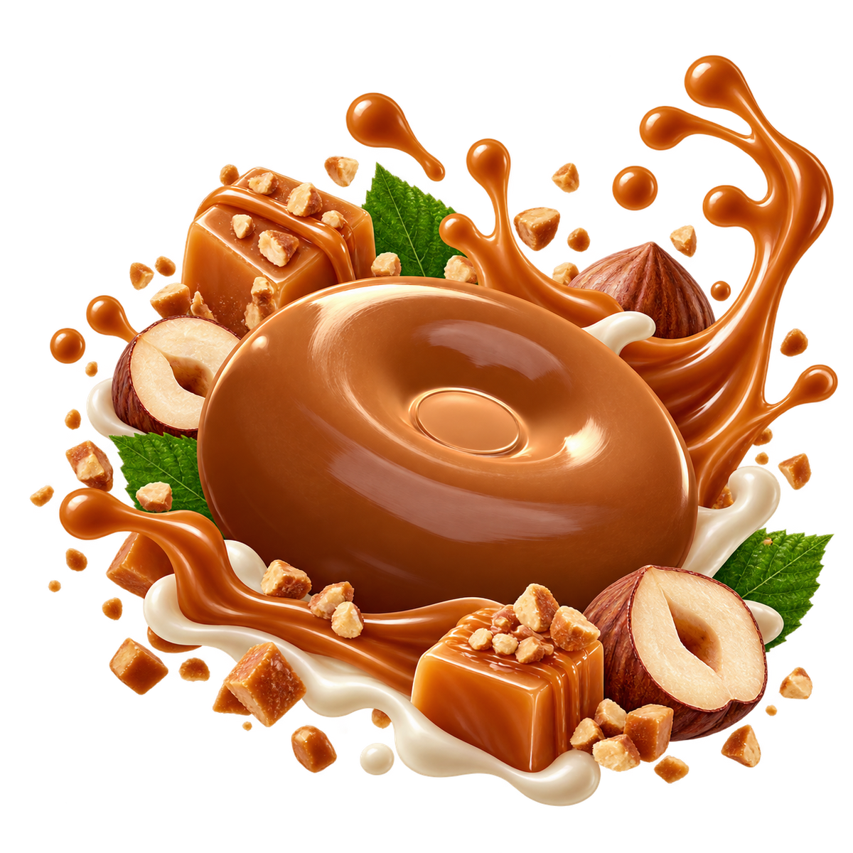VIVIL Caramel Hazelitos Bonbon mit Karamell, Haselnüssen und Sahne