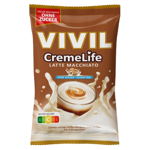 VIVIL Creme Life Latte Macchiato Sahnebonbons ohne Zucker | 90g