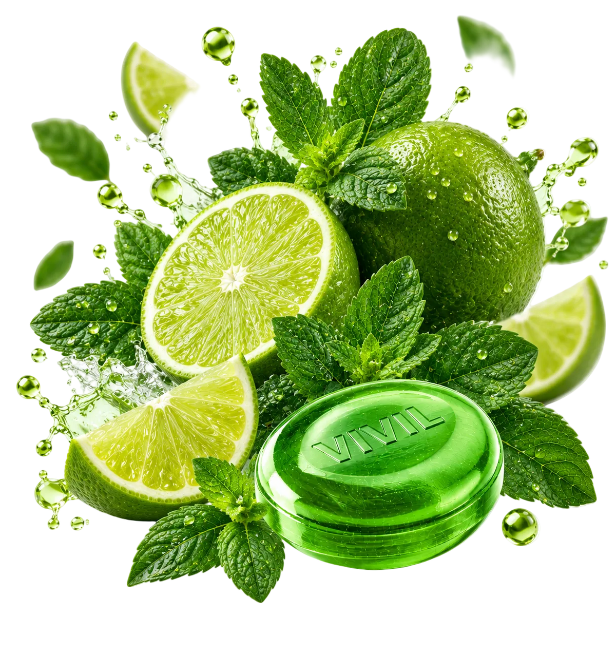 VIVIL Bonbon mit Limetten und Minze