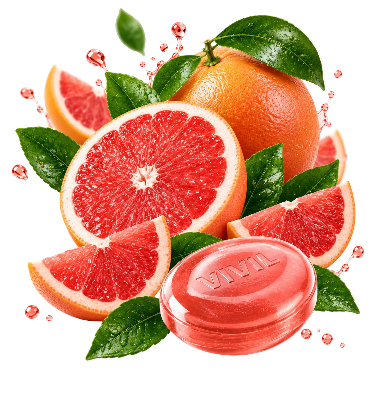 VIVIL Bonbon mit Grapefruits