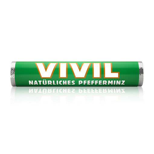 VIVIL Natürliches Pfefferminz Pastillen ohne Zucker | 1 Rolle VIVIL Natürliches Pfefferminz Pastillen ohne Zucker | 1 Rolle