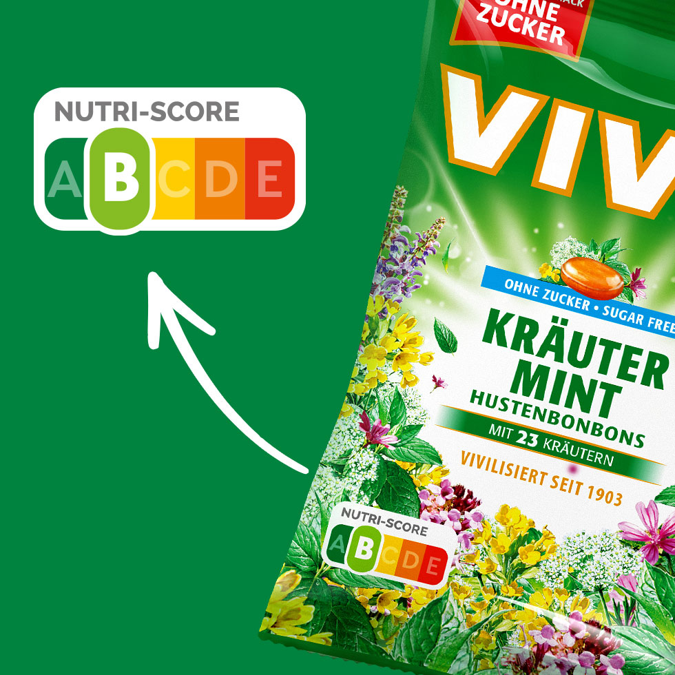 VIVIL Kräuter-Mint Hustenbonbons ohne Zucker | 15 Beutel VIVIL Kräuter-Mint Hustenbonbons ohne Zucker | 15 Beutel