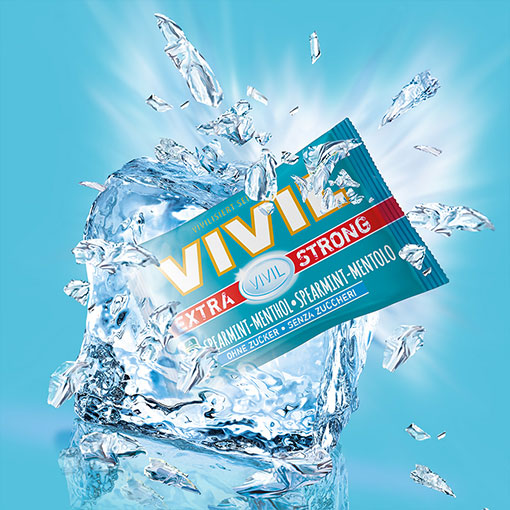 VIVIL Extra Strong Spearmint-Menthol ohne Zucker | 3er Pack