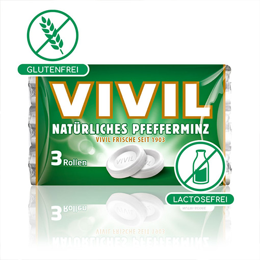 VIVIL Natürliches Pfefferminz Pastillen ohne Zucker | Benefits
