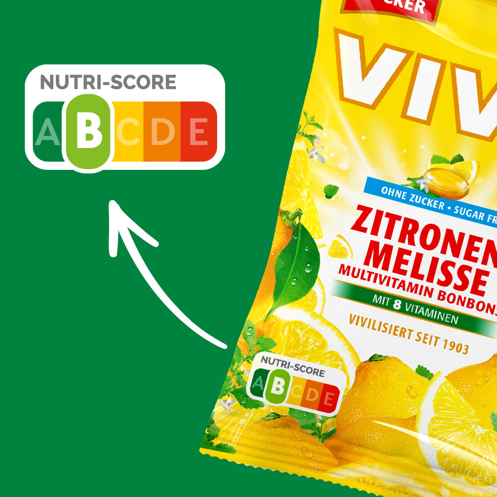 VIVIL Zitronenmelisse Multivitaminbonbons ohne Zucker | 120g VIVIL Zitronenmelisse Multivitaminbonbons ohne Zucker | 120g