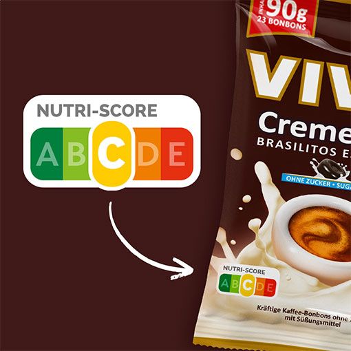 VIVIL Creme Life Brasilitos Espresso Sahnebonbons ohne Zucker | 1 Kilo