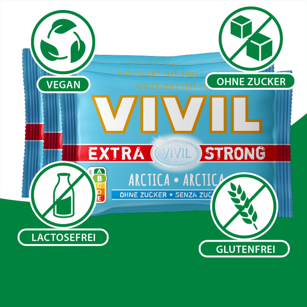 VIVIL Extra Strong Arctica ohne Zucker | 26 x 3er Pack VIVIL Extra Strong Arctica ohne Zucker | 26 x 3er Pack