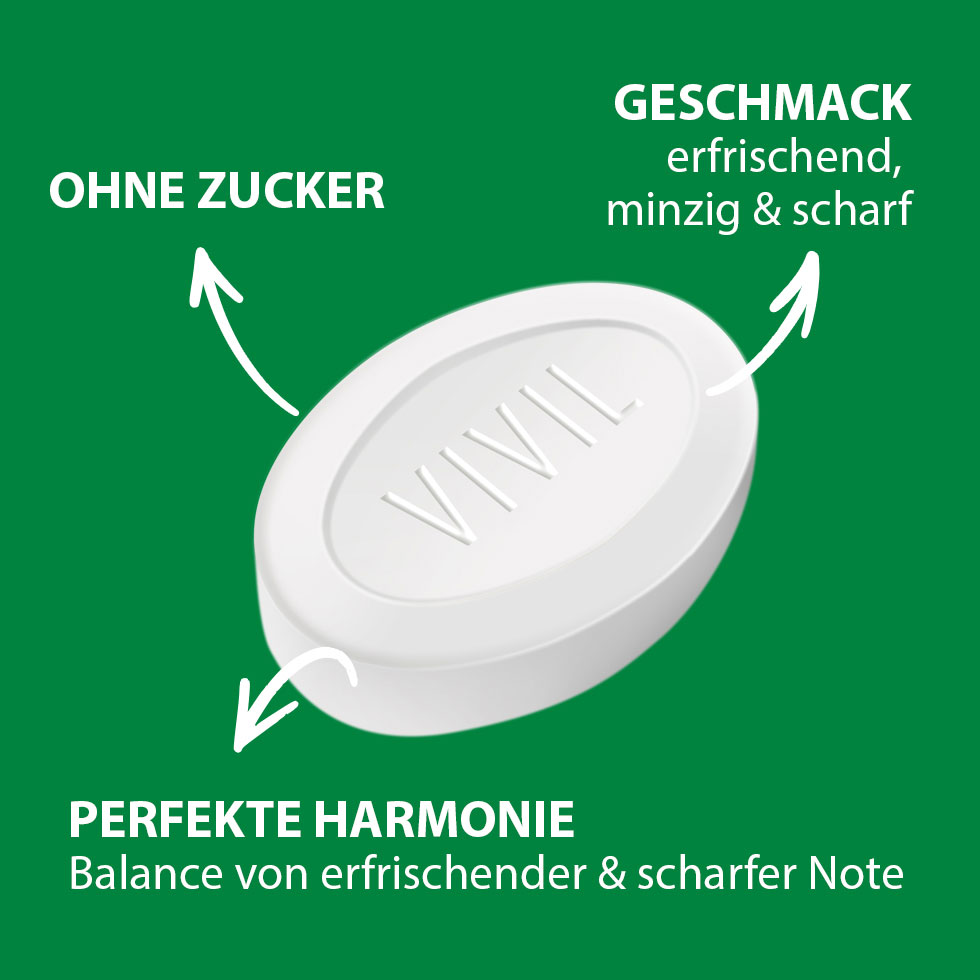 VIVIL Extra Strong Spearmint-Menthol ohne Zucker | 26 x 3er Pack VIVIL Extra Strong Spearmint-Menthol ohne Zucker | 26 x 3er Pack