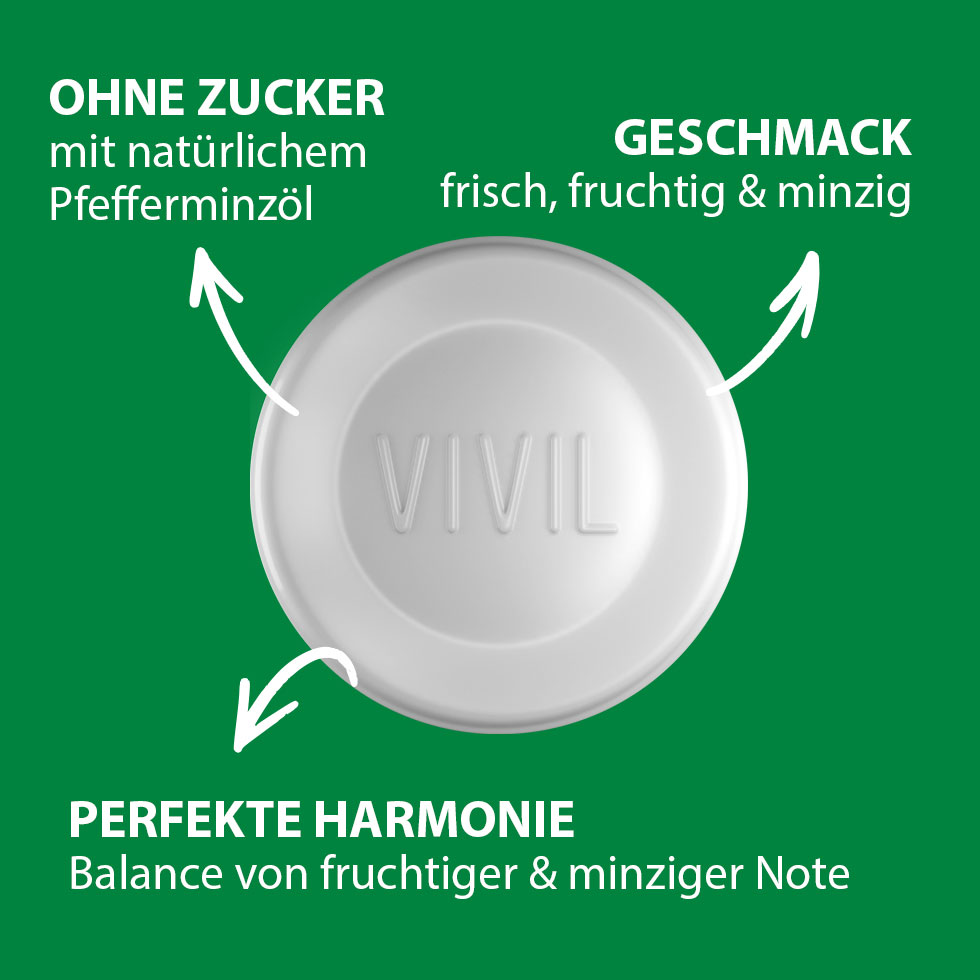 VIVIL Waldfrucht-Minze Pastille ohne Zucker | 28g VIVIL Waldfrucht-Minze Pastille ohne Zucker | 28g