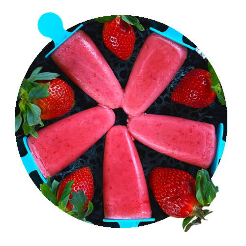 VIVIL Cuisine Erdbeereis Erdbeereis mit frischen Erdbeeren