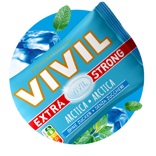 Navigation_Extra Strong Arctica Bonbonbeutel Extra Strong Pastille Arctica mit Eis