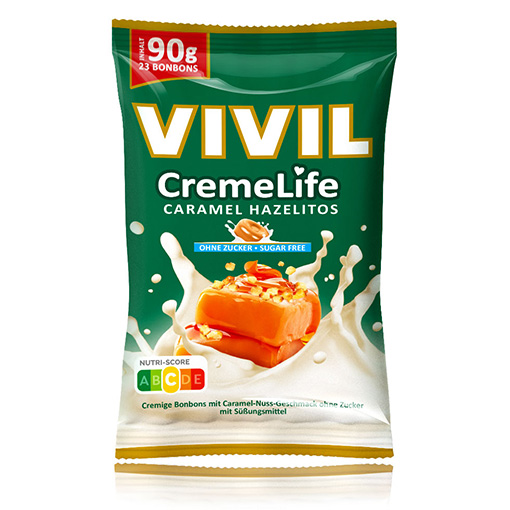 VIVIL Creme Life Hazelitos Bonbonverpackung VIVIL Creme Life Hazelitos Bonbonverpackung