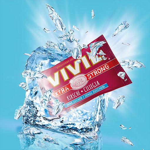 VIVIL Extra Strong Kirsche ohne Zucker | 3er Pack