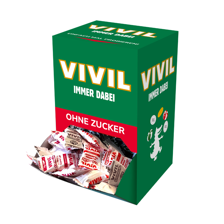 VIVIL Creme Life fruchtige Sahnebonbons ohne Zucker | Mischbox