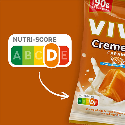 VIVIL Creme Life Caramel Sahnebonbons ohne Zucker | 1 Kilo