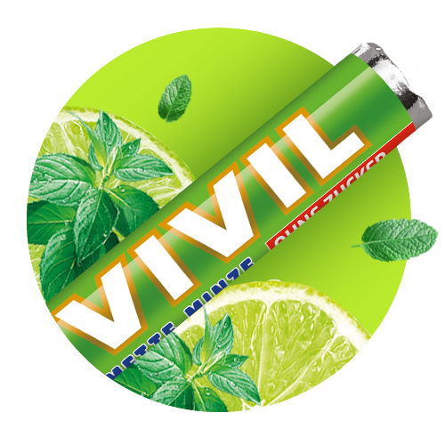 Navigation_Rollen Limette-Minze Pfefferminzrolle Limette-Minze mit Pfefferminzblätter