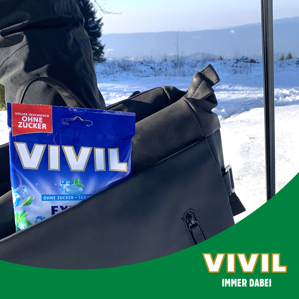 VIVIL Extra Stark Halsbonbons ohne Zucker | 15 Beutel
