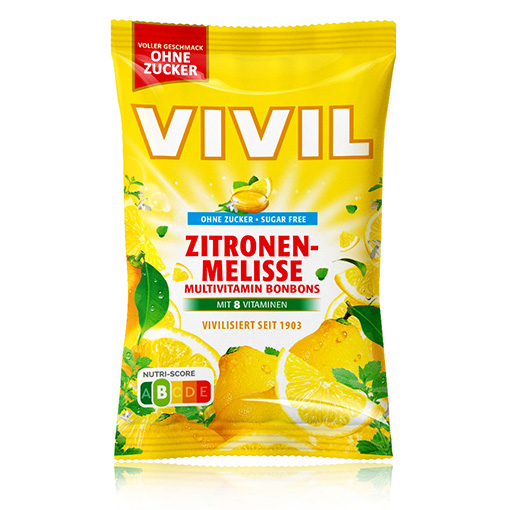 VIVIL Zitronenmelisse Multivitaminbonbons ohne Zucker | 120g VIVIL Zitronenmelisse Multivitaminbonbons ohne Zucker | 120g