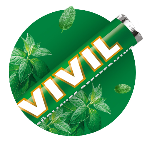 Navigation_Rollen Grün Pfefferminzrolle Grün mit Pfefferminzblätter