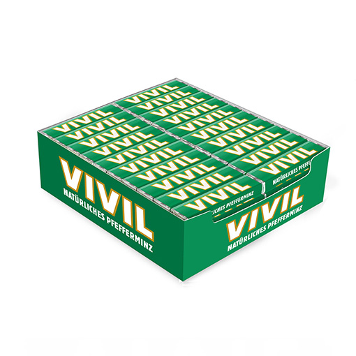 VIVIL Natürliche Pfefferminzbonbons | 100 Stangen VIVIL Natürliche Pfefferminzbonbons | 100 Stangen