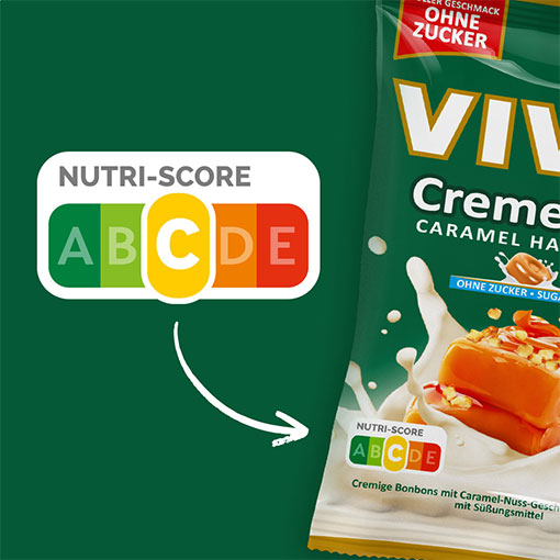 VIVIL Creme Life Caramel Hazelitos Sahnebonbons ohne Zucker | 110g