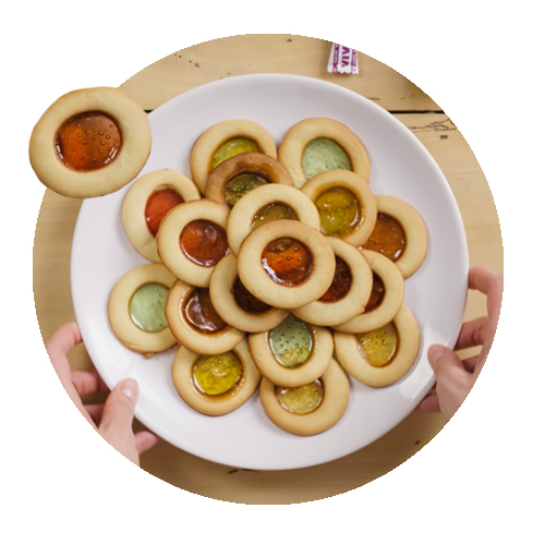 VIVIL Cuisine Gebäck Toller mit Bonbongebäck