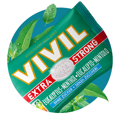 Navigation_Extra Strong Eukalyptus-Menthol Bonbonbeutel Extra Strong Pastille Eukalyptus-Menthol mit Eis