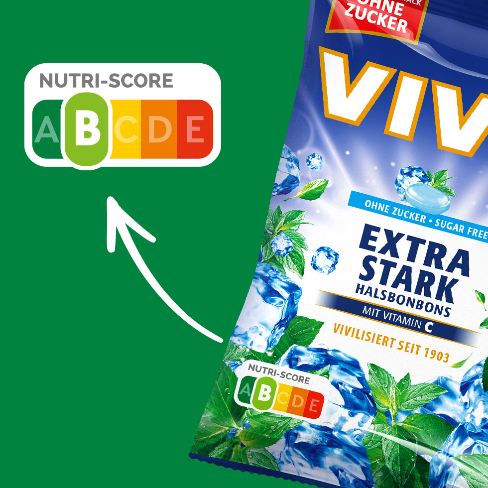 VIVIL Extra Stark Halsbonbons ohne Zucker | 15 Beutel