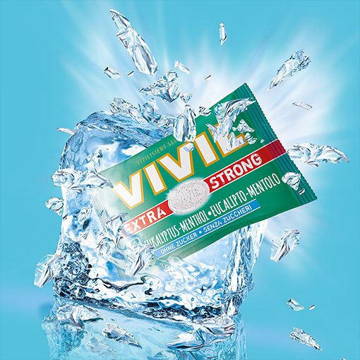 VIVIL Extra Strong Eukalyptus-Menthol ohne Zucker | 3er Pack